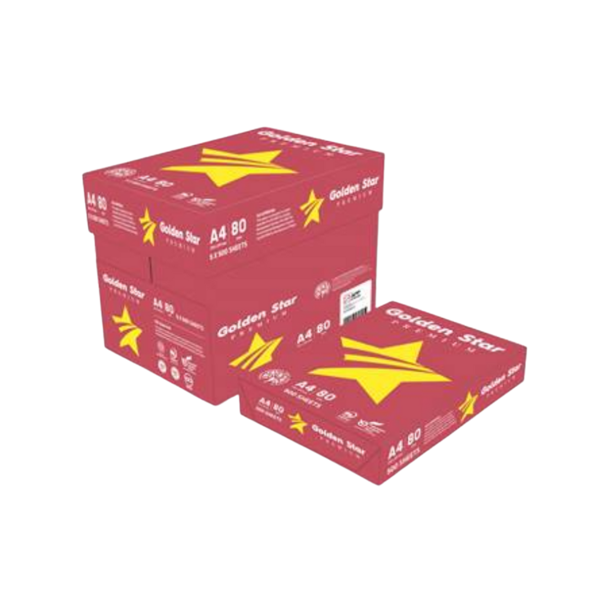 GOLDEN STAR A4 COPIER PAPER (RED) 80GSM